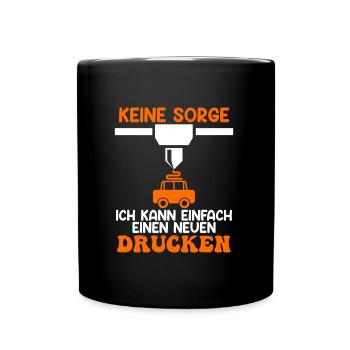 3D Printer Don't Worry Can Print a New One - Full Colour Mug - black - Front