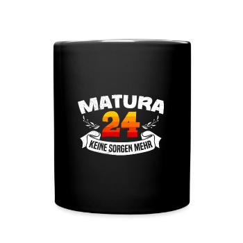Matura 2024 Maturianten Schulabschluss - Tasse einfarbig - Schwarz - Vorne