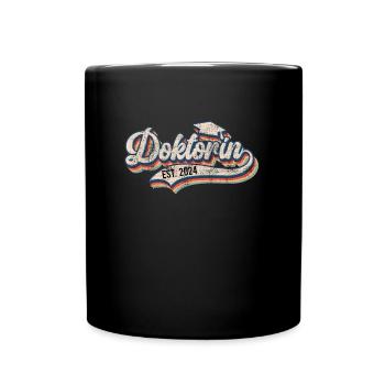 Doktorin 2024 Doktorabschluss Bestanden Party - Tasse einfarbig - Schwarz - Vorne