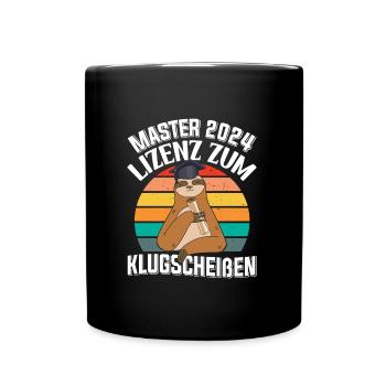 Master 2024 Licence à Clever Sloth - Mug uni - noir - Devant