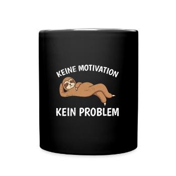 Employees lazy, no motivation, no problem - Full Colour Mug - black - Front