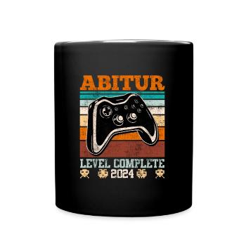 Abitur Level Complete 2024 High School Graduates Funny - Full Colour Mug - black - Front