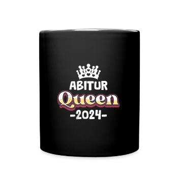 Abitur Queen Abi 2024 Female High School Graduates Funny - Full Colour Mug - black - Front