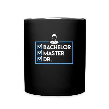 Bachelier Master Dr. Doctorat complété - Mug uni - noir - Devant