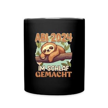 Abi 2024 Made in Sleep Diplômé du lycée drôle - Mug uni - noir - Devant