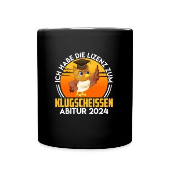 High School Graduate License to Cleverly Fuck High School Graduation - Full Colour Mug - black - Front
