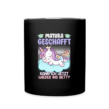Je peux retourner me coucher - Mug uni - noir - Devant