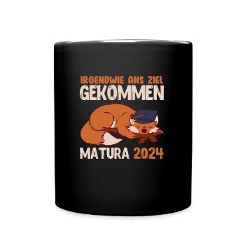 Maturant a atteint l’objectif MATURA 2024 - Mug uni - noir - Devant