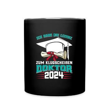 Docteur 2024 Avoir la licence de smartass - Mug uni - noir - Devant