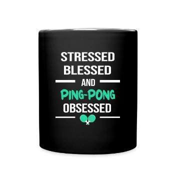 Table tennis Ping-Pong - Mug uni - noir - Devant