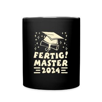 Master 2024 TERMINÉ ! Fête de la maîtrise - Mug uni - noir - Devant