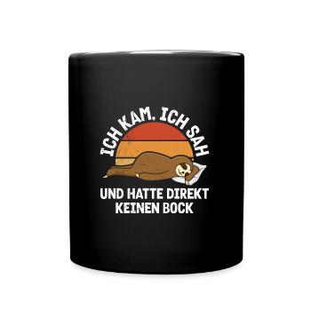 Lazy colleagues I came, saw and didn't feel like it - Full Colour Mug - black - Front