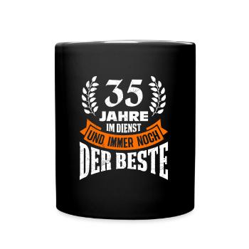 35 Years of Service Still the BEST - Full Colour Mug - black - Front