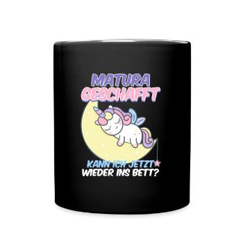 Je peux retourner me coucher - Mug uni - noir - Devant
