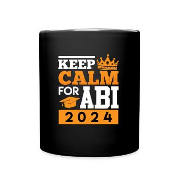 Abiturient KEEP CALM pour ABI 2024 ABITUR - Mug uni - noir - Devant
