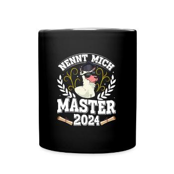 Master's Thesis Done Call Me Master 2024 - Full Colour Mug - black - Front