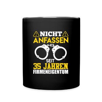 35 years of company ownership DO NOT TOUCH Colleague - Full Colour Mug - black - Front