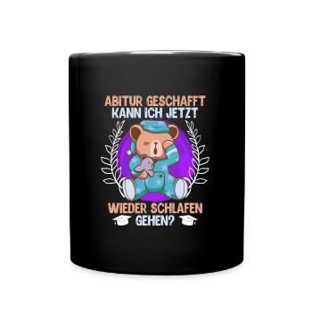 Je peux retourner me coucher Abi - Mug uni - noir - Devant