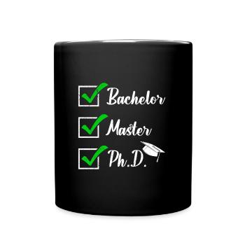 Thèse de doctorat réussie Bachelor Master Dr. - Mug uni - noir - Devant