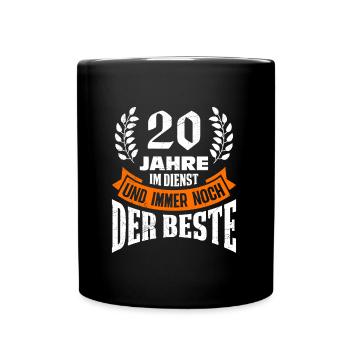 20 years of service Still the BEST - Full Colour Mug - black - Front
