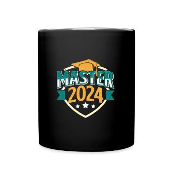 Master 2024 Fête de la maîtrise réussie - Mug uni - noir - Devant