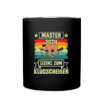 Master 2024 Licence à Clever Sloth - Mug uni - noir - Devant