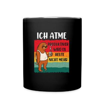 Lazy employees I It doesn't get any more productive than this - Full Colour Mug - black - Front