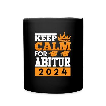 Abiturient KEEP CALM pour ABI 2024 ABITUR - Mug uni - noir - Devant