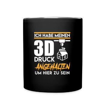 L’imprimante 3D a arrêté mon impression 3D - Mug uni - noir - Devant