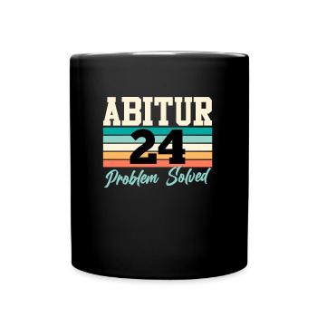 Abitur 2024 Problème Résolu Diplômés Du Secondaire Drôle - Mug uni - noir - Devant