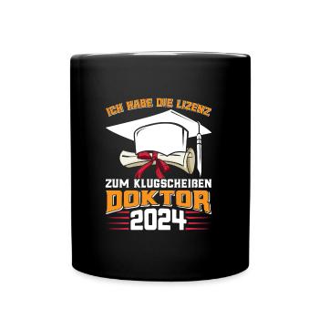 Docteur 2024 Avoir le permis de smart-ass - Mug uni - noir - Devant
