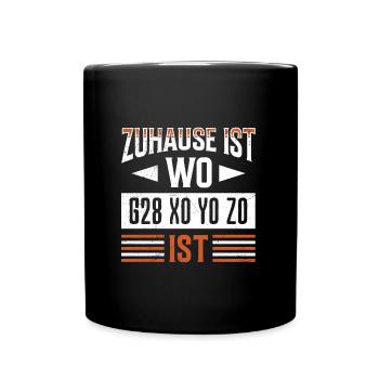GCode Home est l'endroit où X0 Y0 20 est drôle - Mug uni - noir - Devant