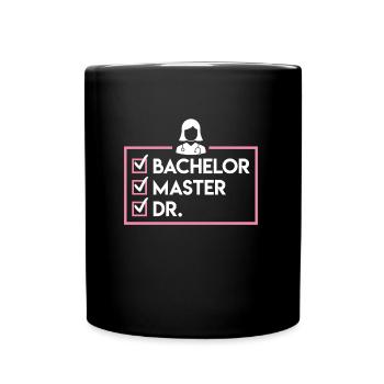 Bachelier Master Dr. Doctorat complété - Mug uni - noir - Devant