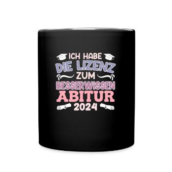 High School Graduate License to Cleverly Fuck High School Graduation - Full Colour Mug - black - Front
