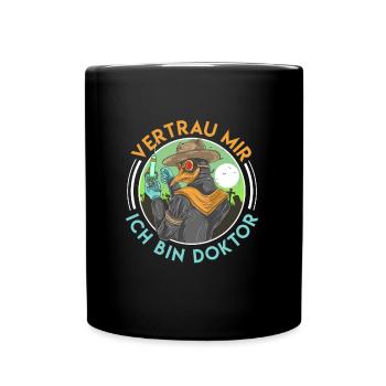 Doctoral Degree Trust Me I'm a Doctor - Full Colour Mug - black - Front