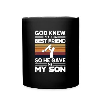 My Best Friend My Son - Tasse einfarbig - Schwarz - Vorne