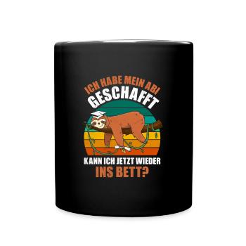 Abiturient Habe Mein Abi Geschafft Abschluss - Tasse einfarbig - Schwarz - Vorne