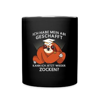 Abiturient Habe Mein Abitur Geschafft Lustiges - Tasse einfarbig - Schwarz - Vorne