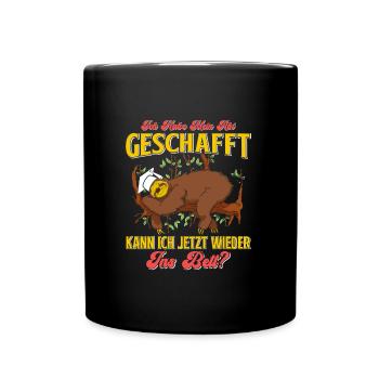 Abiturient Habe Mein Abi Geschafft Abschluss - Tasse einfarbig - Schwarz - Vorne