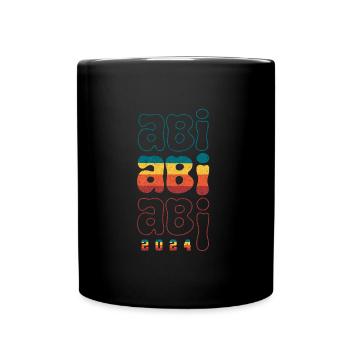 ABI 2024 Abiturienten Abschluss Abitur - Tasse einfarbig - Schwarz - Vorne