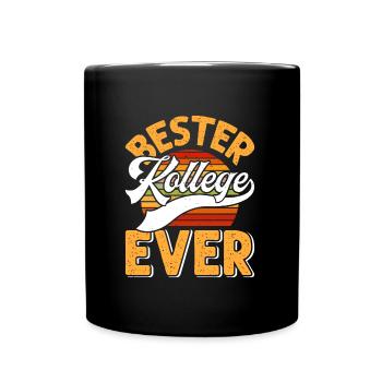Bester Kollege EVER Mitarbeiter Coworker - Tasse einfarbig - Schwarz - Vorne