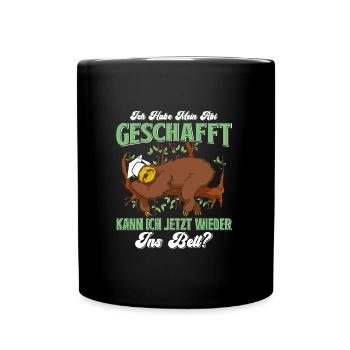 Abiturient Habe Mein Abi Geschafft Abschluss - Tasse einfarbig - Schwarz - Vorne