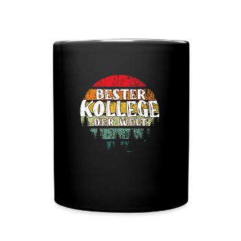 Bester Kollege der Welt Abschiedsparty Kündigung - Tasse einfarbig - Schwarz - Vorne