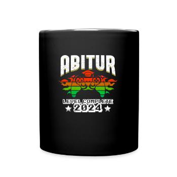 Abitur 2024 ABI Schulabschluss Abiturienten - Tasse einfarbig - Schwarz - Vorne