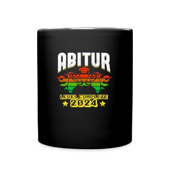Abitur 2024 ABI Schulabschluss Abiturienten - Tasse einfarbig - Schwarz - Vorne