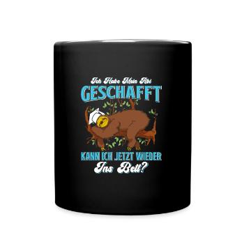 Abiturient Habe Mein Abi Geschafft Abschluss - Tasse einfarbig - Schwarz - Vorne