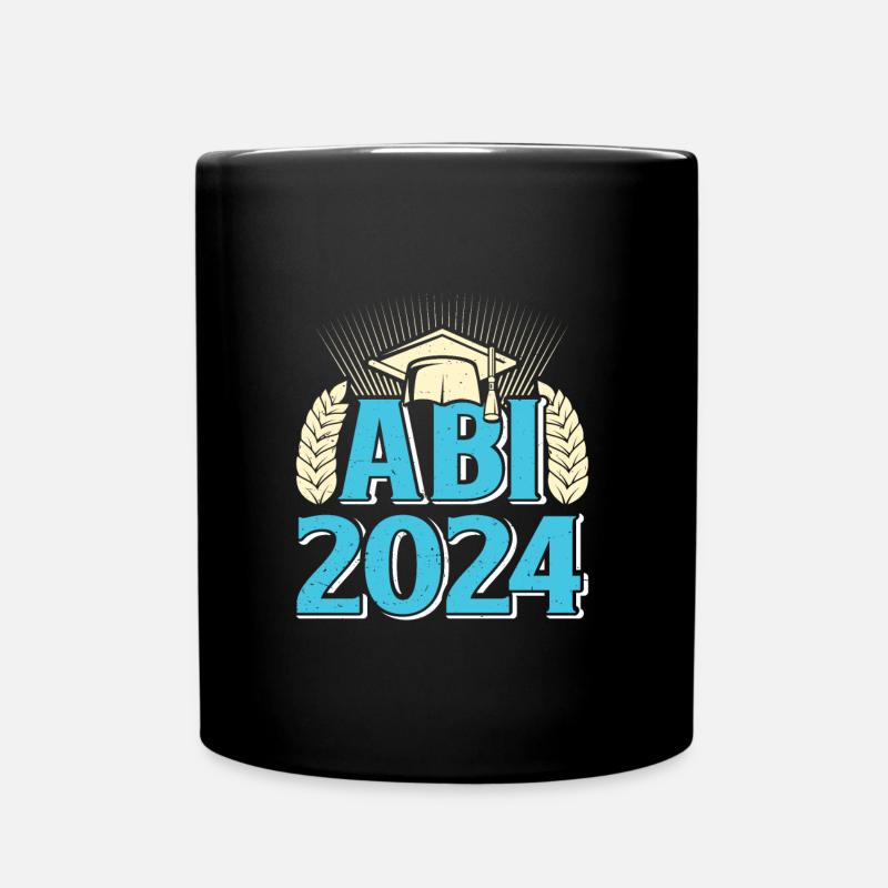 Abi 2024 Abitur Mädchen Abiturientin Frauen - Tasse einfarbig - Schwarz