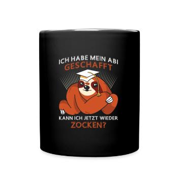 Abiturient Habe Mein Abitur Geschafft Lustiges - Tasse einfarbig - Schwarz - Vorne