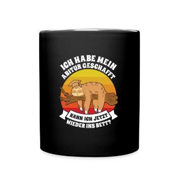 Abiturient Habe Mein Abitur Geschafft Lustiges - Tasse einfarbig - Schwarz - Vorne