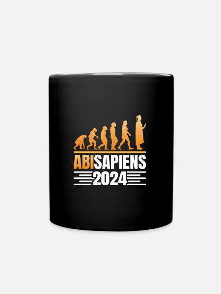 Abschlussparty AbiSapiens 2024 Evolution Abi - Tasse einfarbig - Schwarz